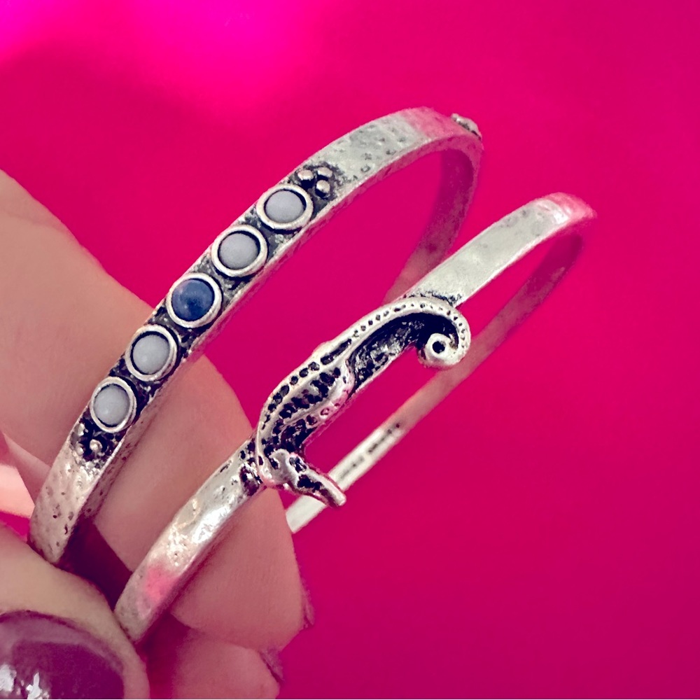 Lucky Brand Seahorse Multi Bangle Bracelet